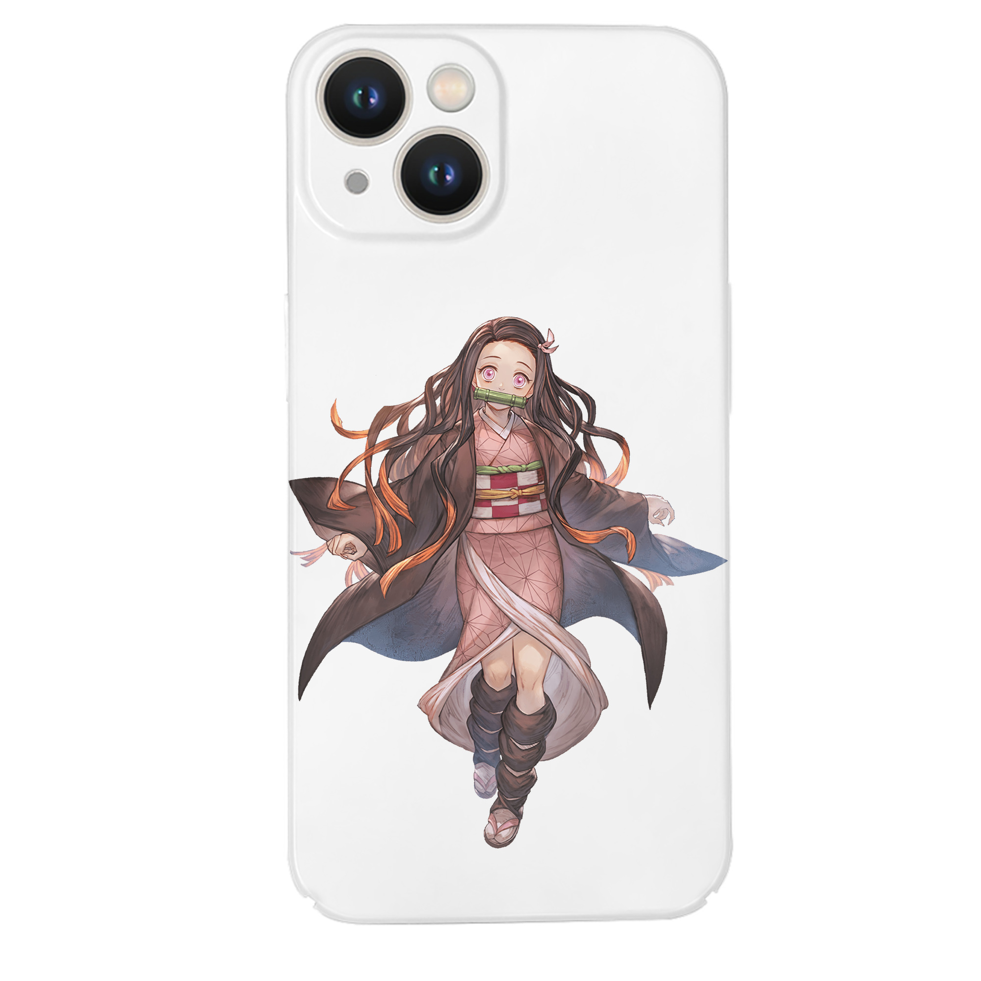 （画像用） 鬼滅の刃（きめつのやいば）竈門 禰󠄀豆子／かまど ねずこ Kamado Nezuko 【iPhone 14シリーズ対応】ハードケース